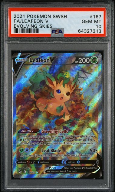 Leafeon V Alt Art PSA 10