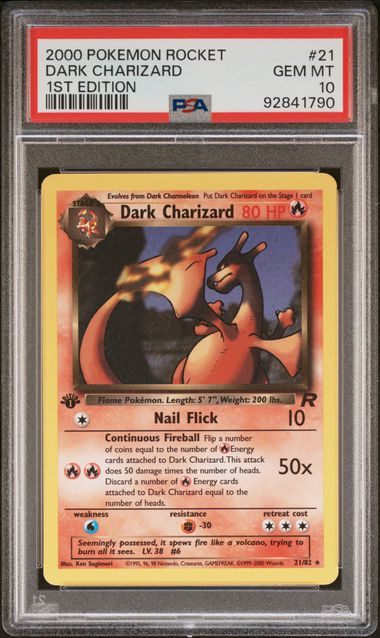 1st Edition Dark Charizard (Non Holo) PSA 10