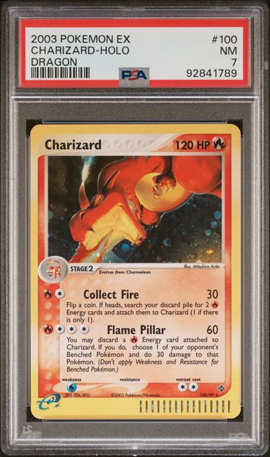 PSA 7 Dragon Charizard (Holo)