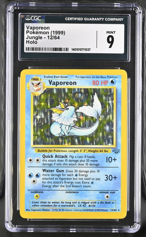 CGC 9 Vaporeon Holo