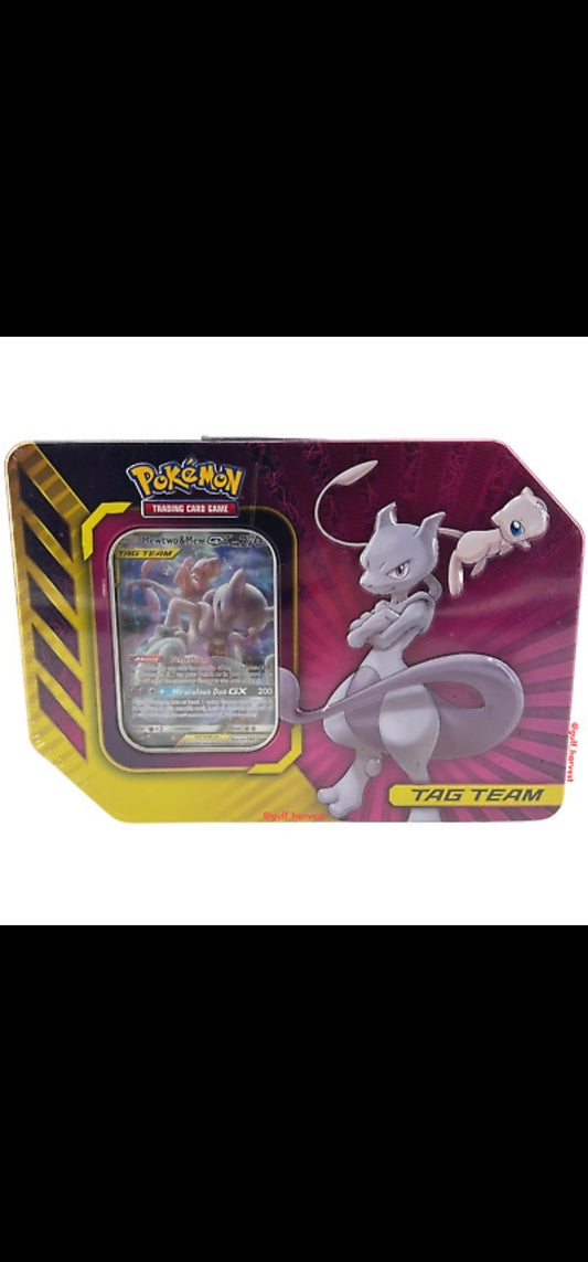 Tag Team Partners Tin (Mewtwo & Mew)