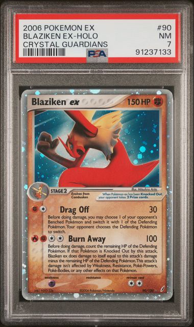 Blaziken Holo Crystal Guardians PSA 7