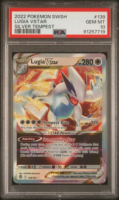 Lugia Vstar 139 PSA 10