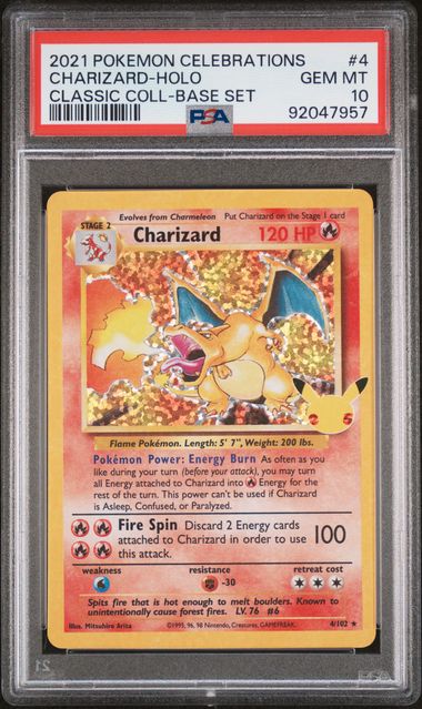 Celebrations Charizard PSA 10